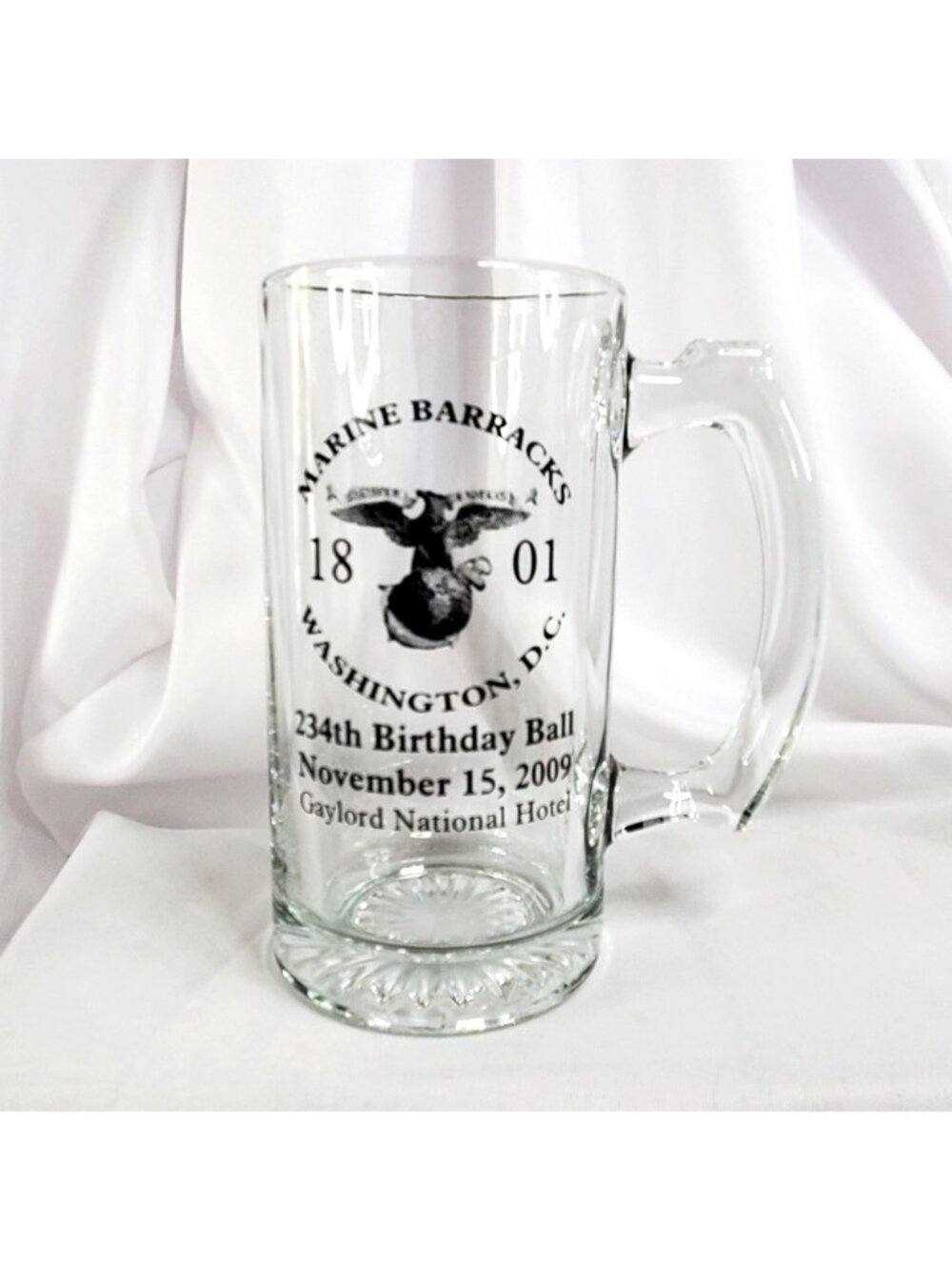 Marine Barracks 234th Birthday Ball Glass Beer Mug Washington D.C. 2009 - Picture 2 of 7